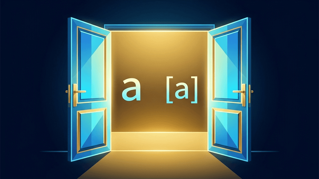 순수 모음 'a'