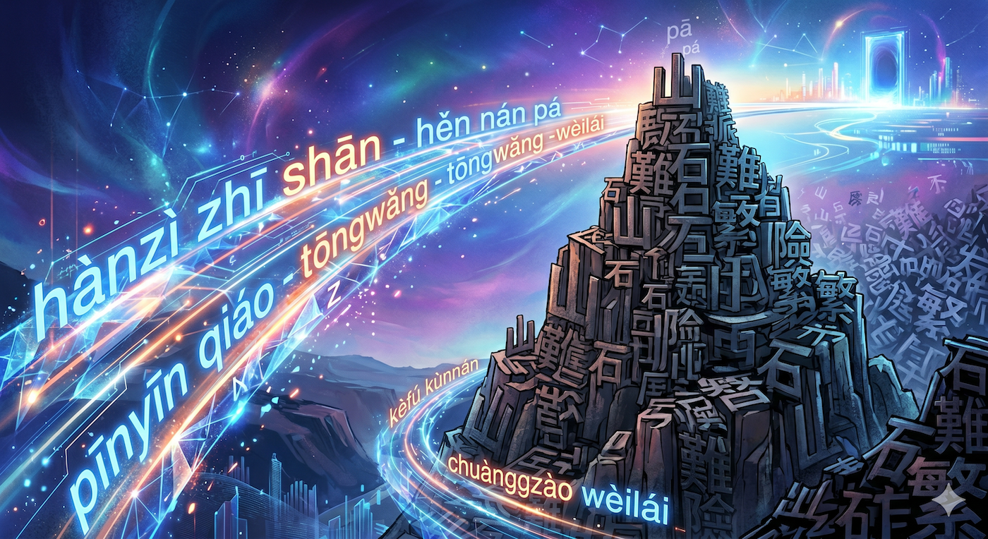 Pinyin is a bridge that carries learners past the wall of characters.