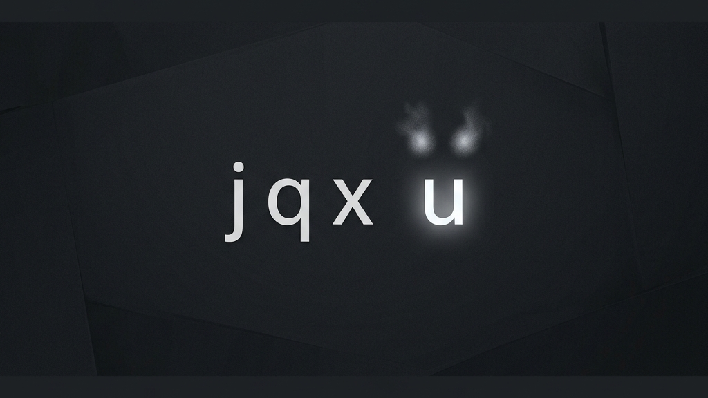 After 'j', 'q', and 'x', the letter 'u' is really 'ü' with its dots hidden.