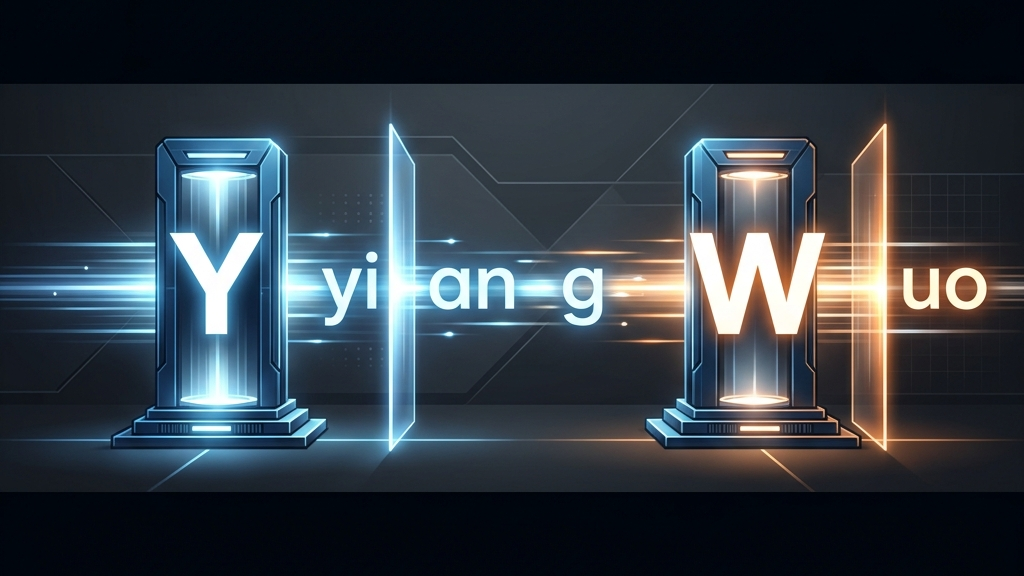 'y' and 'w' mark where a new syllable begins.